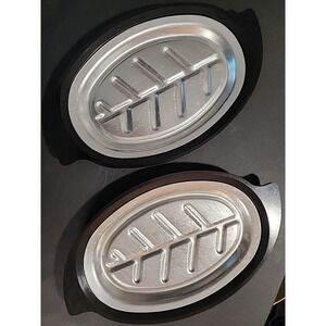 Set of 2‎ - Vintage Nordic Ware Steak Platter Holder Set No. 310 Sizzler Fajita